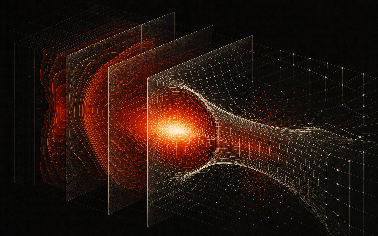 Layered computational mesh and simulation data visualisation